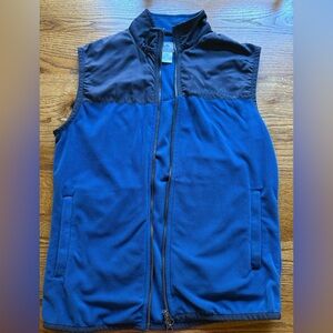 Southern Tide Navy and Royal Blue Fleece Vest- men’s small